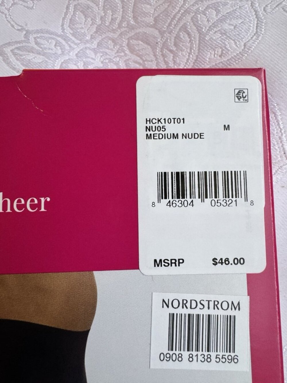 COMMANDO The ESSENTIAL SHEER Control Tights Medium Nude M HCK10T01 $46 NEW - Picture 8 of 9